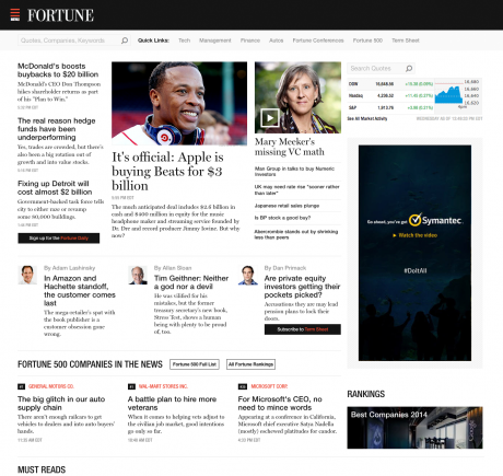 Fortune, Money roll out new websites - Talking Biz News