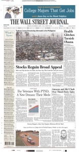 WSJ front page