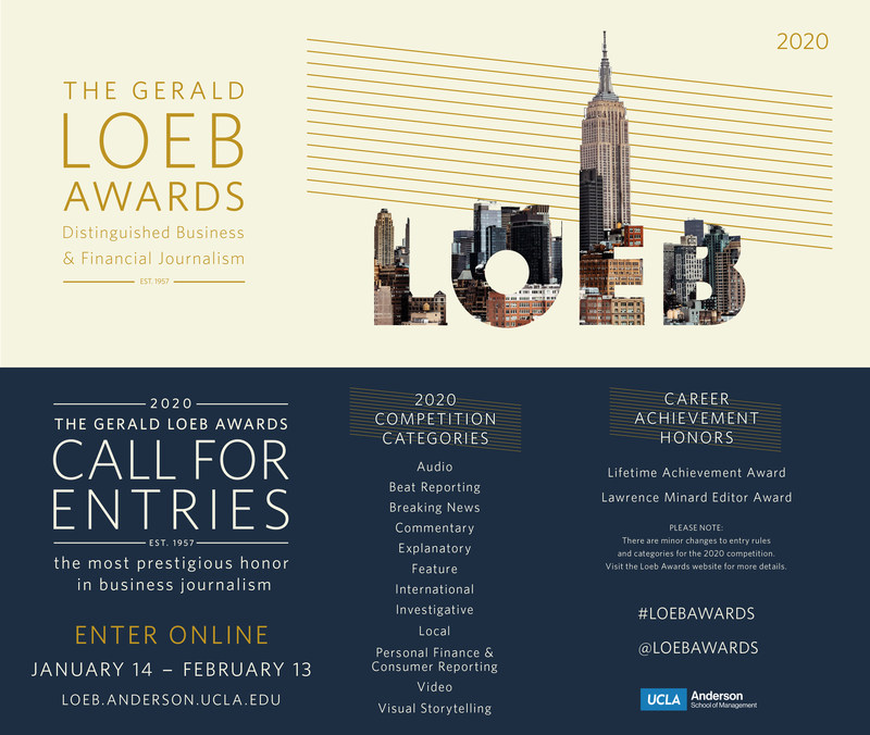 Loeb Awards are now accepting entries Talking Biz News