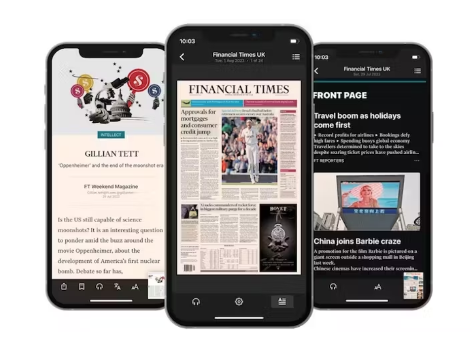 FT launches app for its digital paper